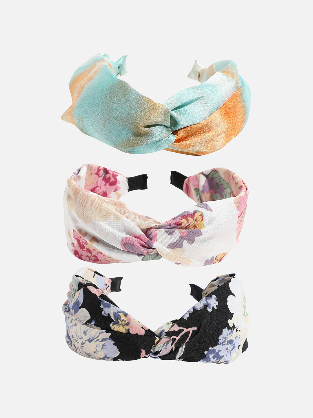 Set of 3 Floral Printed Hairband