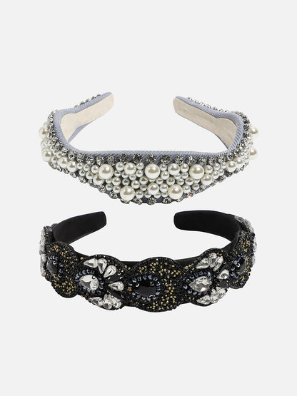 Effortlessly Cool Set of 2 Embellished Hairband