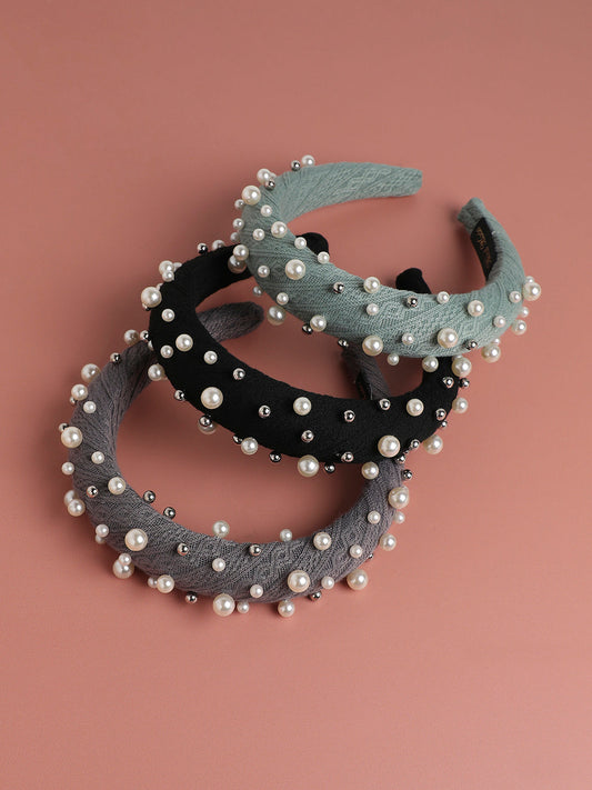 Set of 3 Embellished Hairband