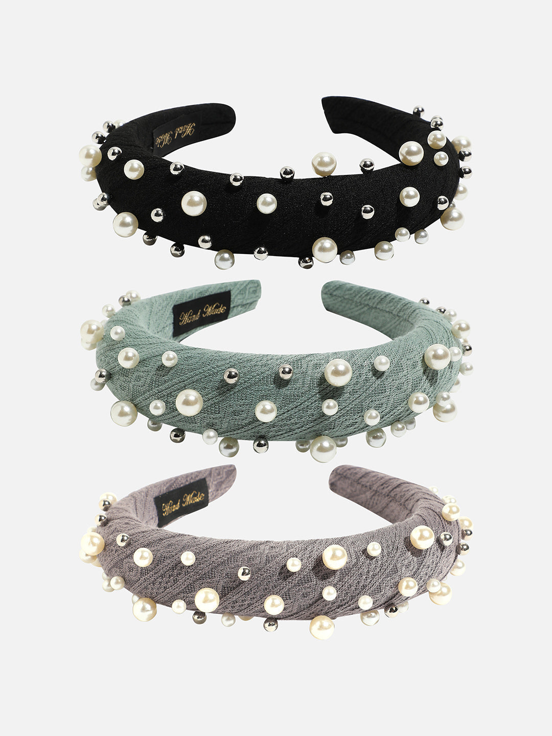 Set of 3 Embellished Hairband