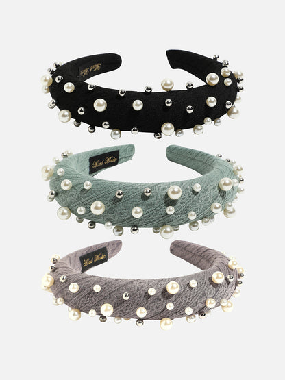 Set of 3 Embellished Hairband