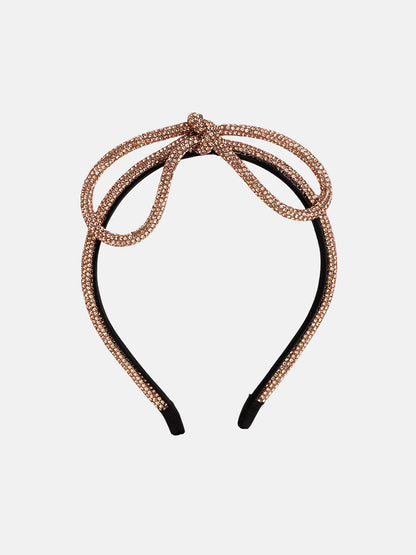 The Bijou Bow Hairband - Antique Gold-SOHIBD6120