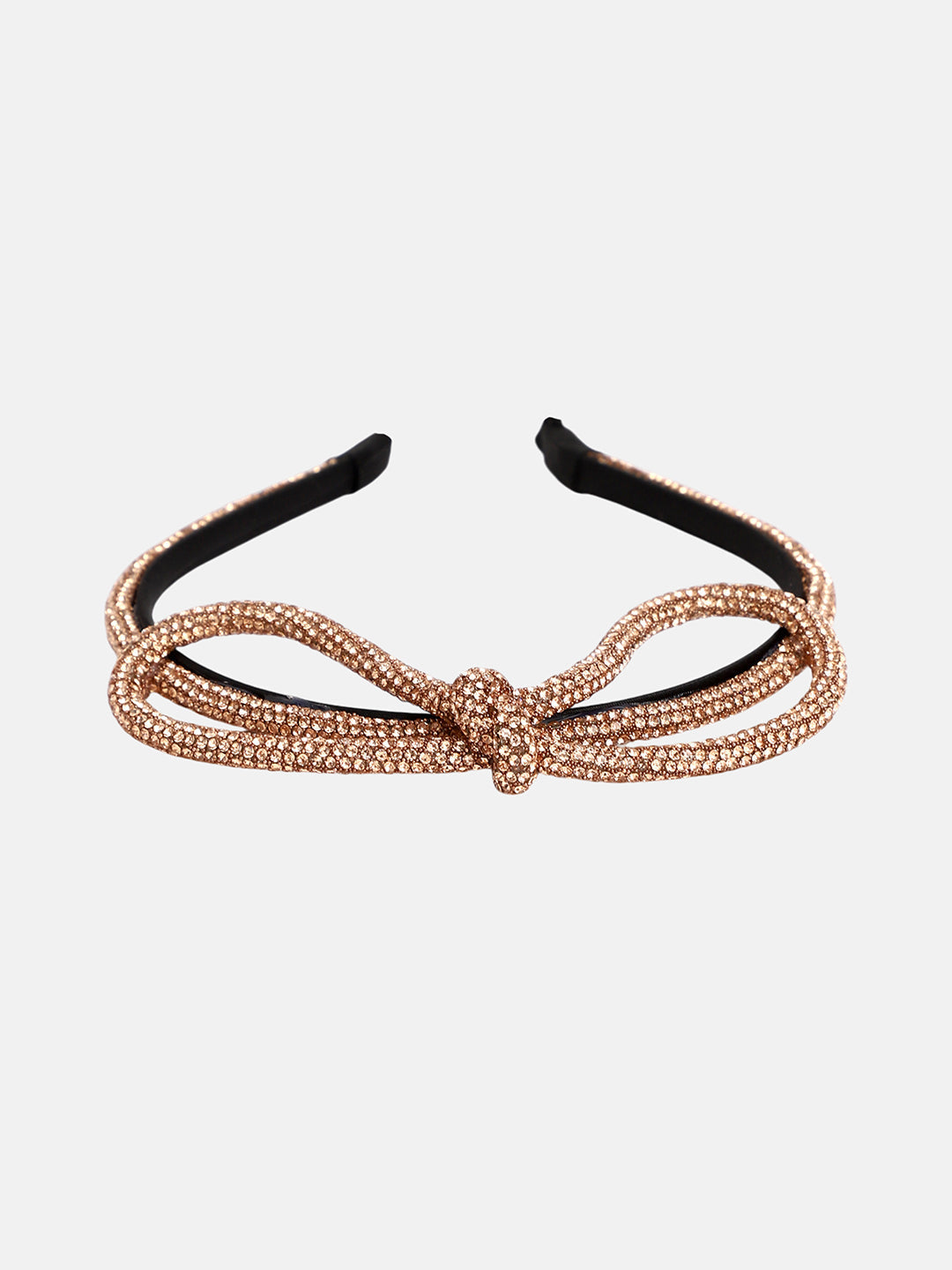 The Bijou Bow Hairband - Antique Gold-SOHIBD6120