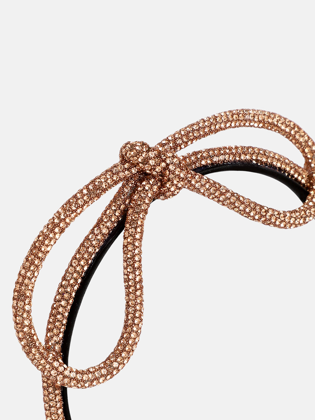 The Bijou Bow Hairband - Antique Gold-SOHIBD6120