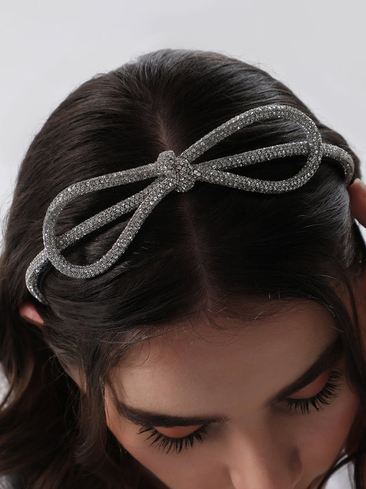 The Bijou Bow Hairband - Antique Gold-SOHIBD6120