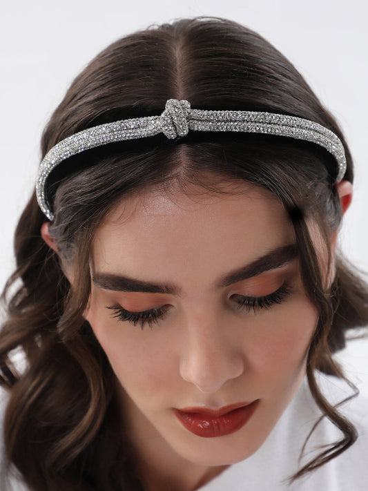 The Bijou Bow Hairband - Antique Gold-SOHIBD6120