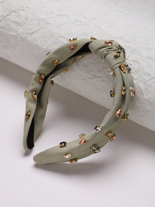 Embellished Crystal Stone Studded Hairband