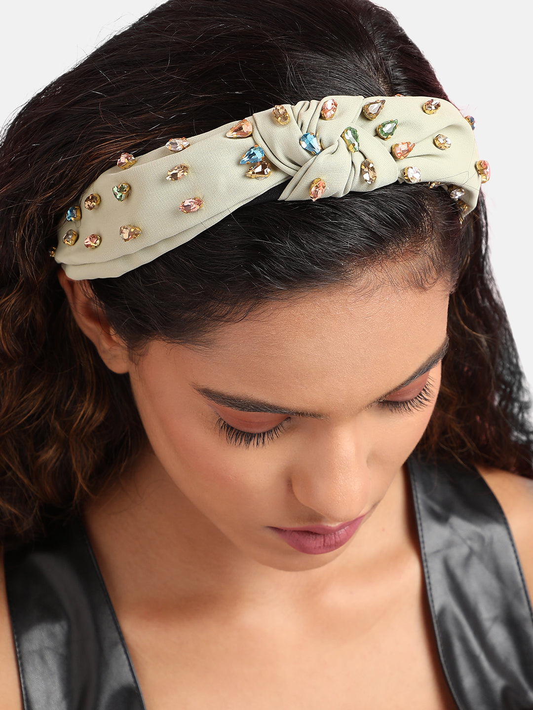 Embellished Crystal Stone Studded Hairband