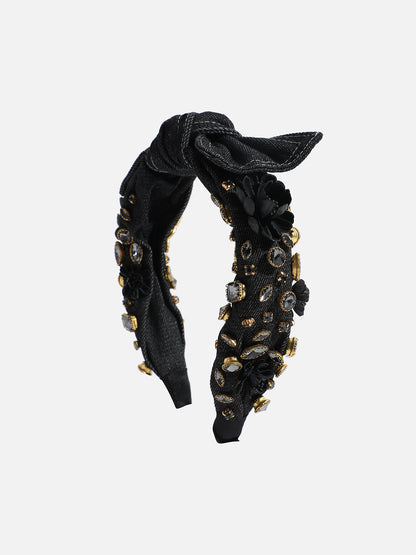Embellished Hairband With Bow