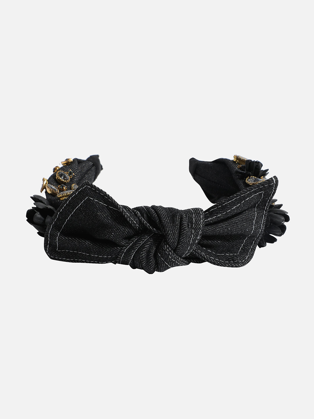 Embellished Hairband With Bow
