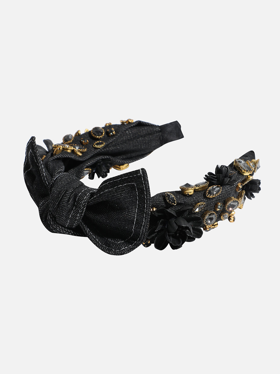 Embellished Hairband With Bow