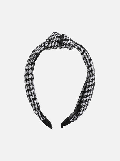 Checked Knotted Hairband