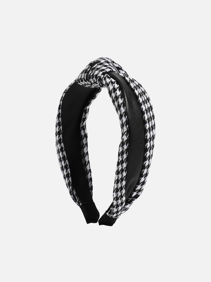 Checked Knotted Hairband