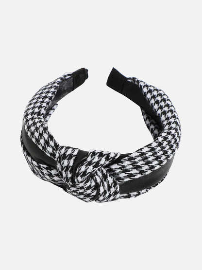 Checked Knotted Hairband