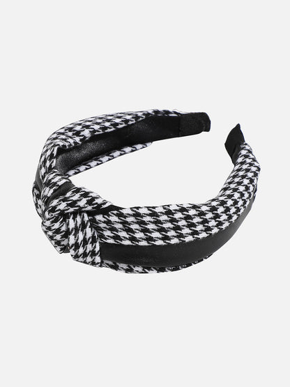 Checked Knotted Hairband
