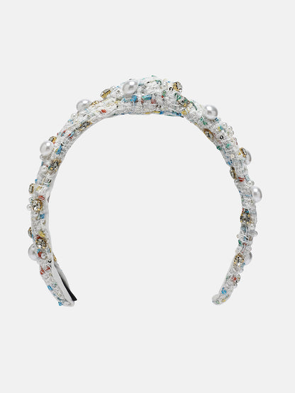 Women's The Tweed Knot Hairband - Ivory White