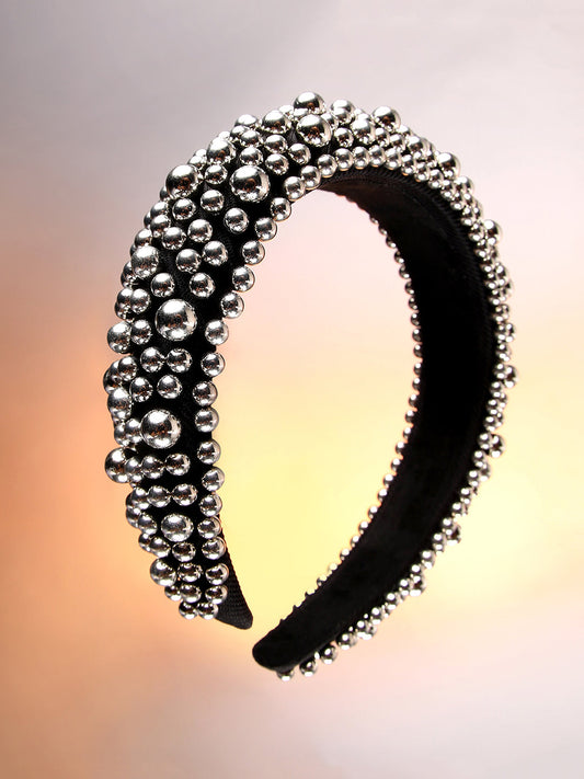Women's The Orb Hairband - Metallic Silver