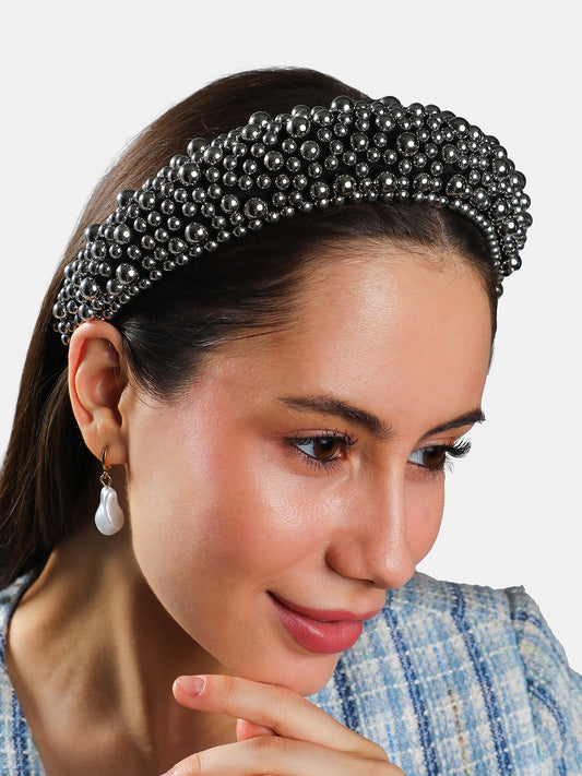 Women's The Orb Hairband - Metallic Silver