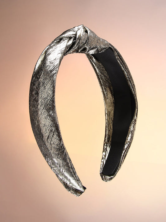 Women's The Metallic Knot Hairband - Antique Gold