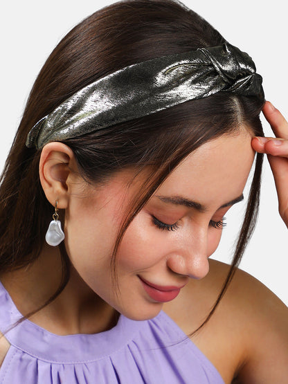 Women's The Metallic Knot Hairband - Antique Gold
