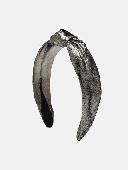 Women's The Metallic Knot Hairband - Antique Gold