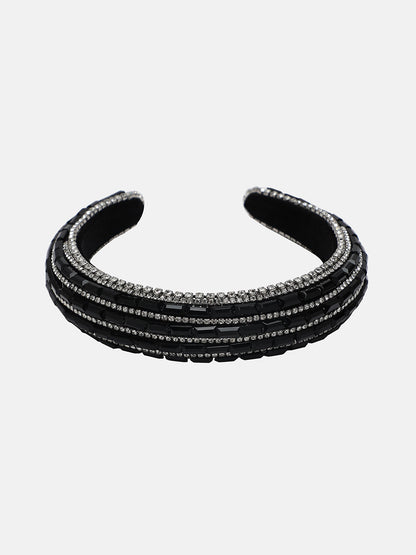 Women's The Embellish-Lined Hairband - Midnight Black
