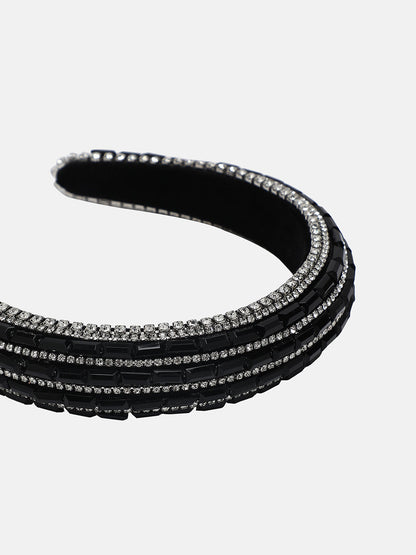 Women's The Embellish-Lined Hairband - Midnight Black