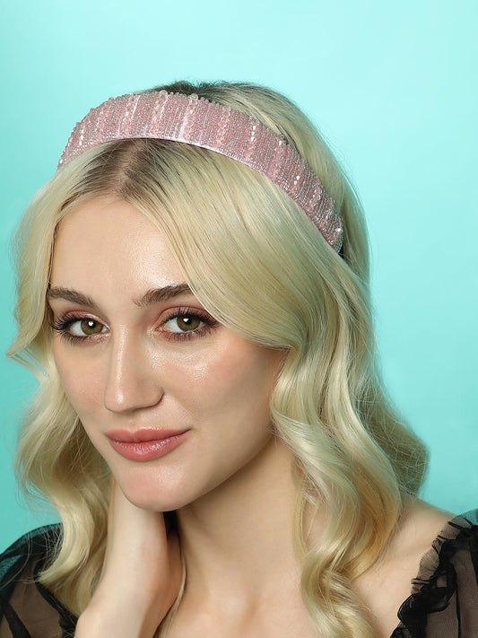 Women's The Regina Hairband - Baby Pink