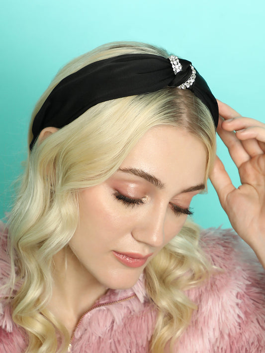Women's The Isla Hairband - Midnight Black