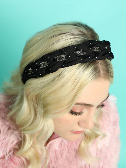 Women's The Clementine Hairband - Midnight Black