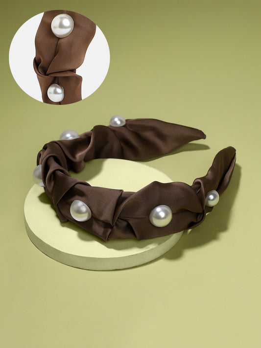 Women's The Ruched Hairband - Olive Green