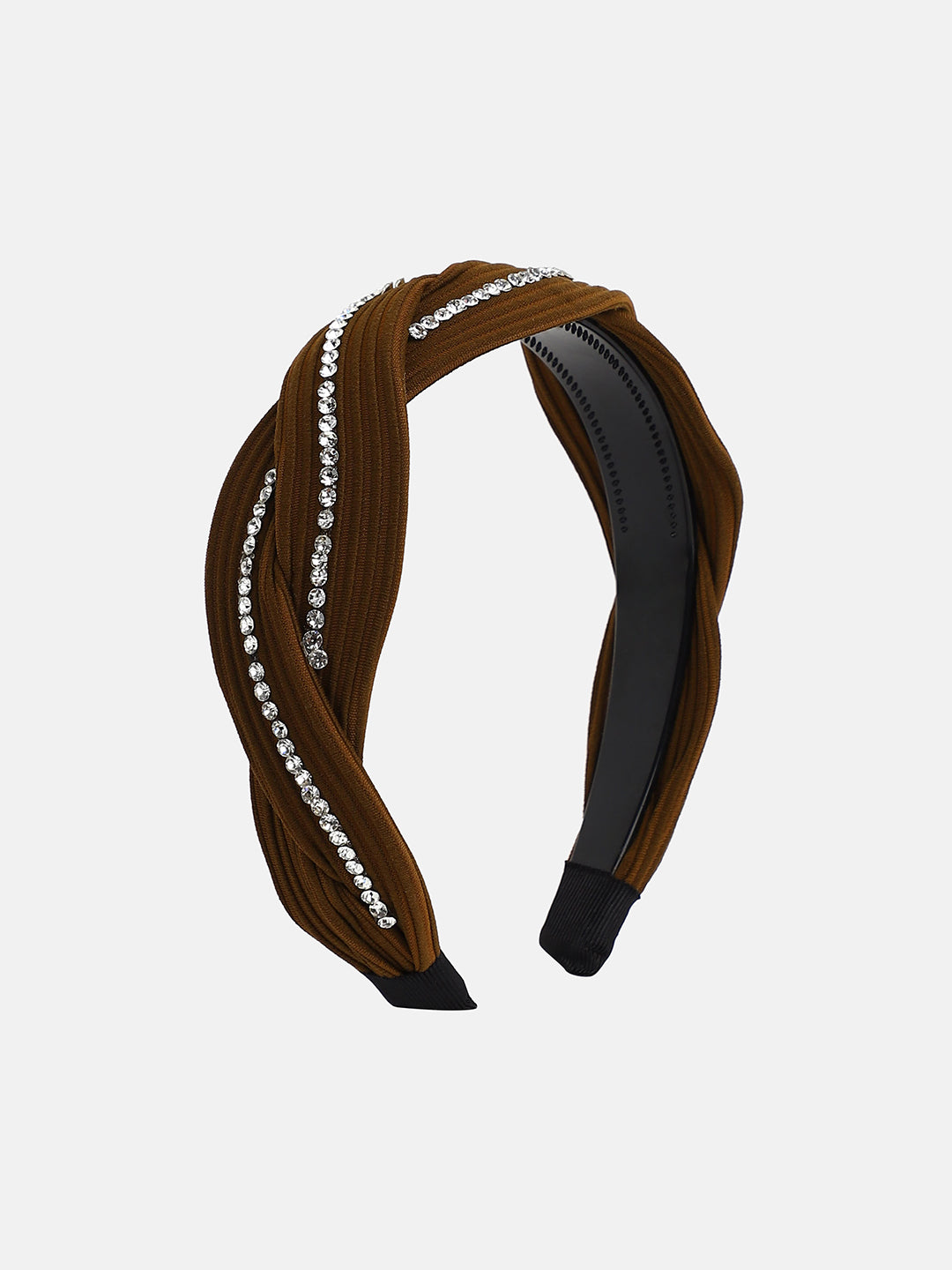 Women's The Embellish-Twist Hairband - Chocolate Brown