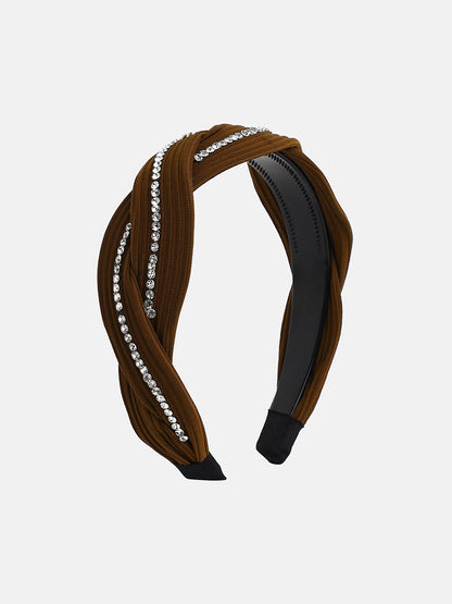 Women's The Embellish-Twist Hairband - Chocolate Brown