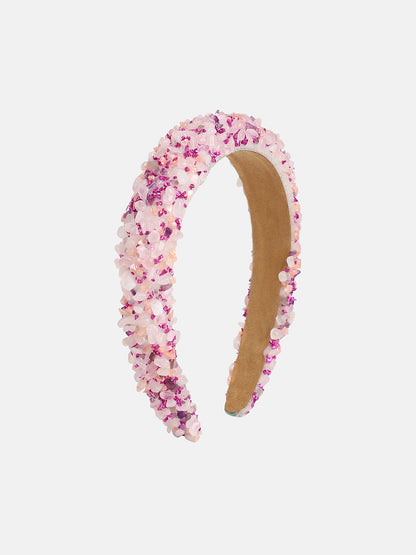 Women's The Cluster Hairband - Peach Pink