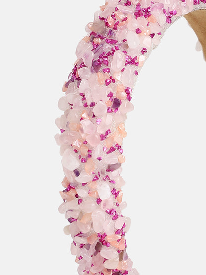 Women's The Cluster Hairband - Peach Pink