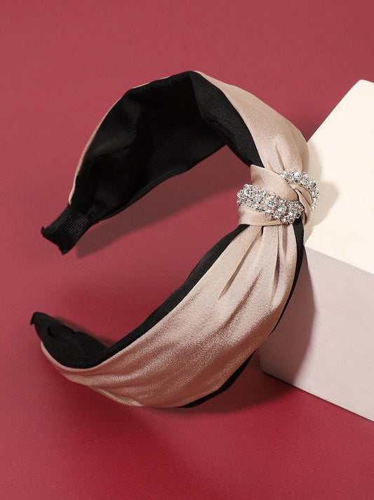 The Bijou Bow Hairband - Antique Gold-SOHIBD6120
