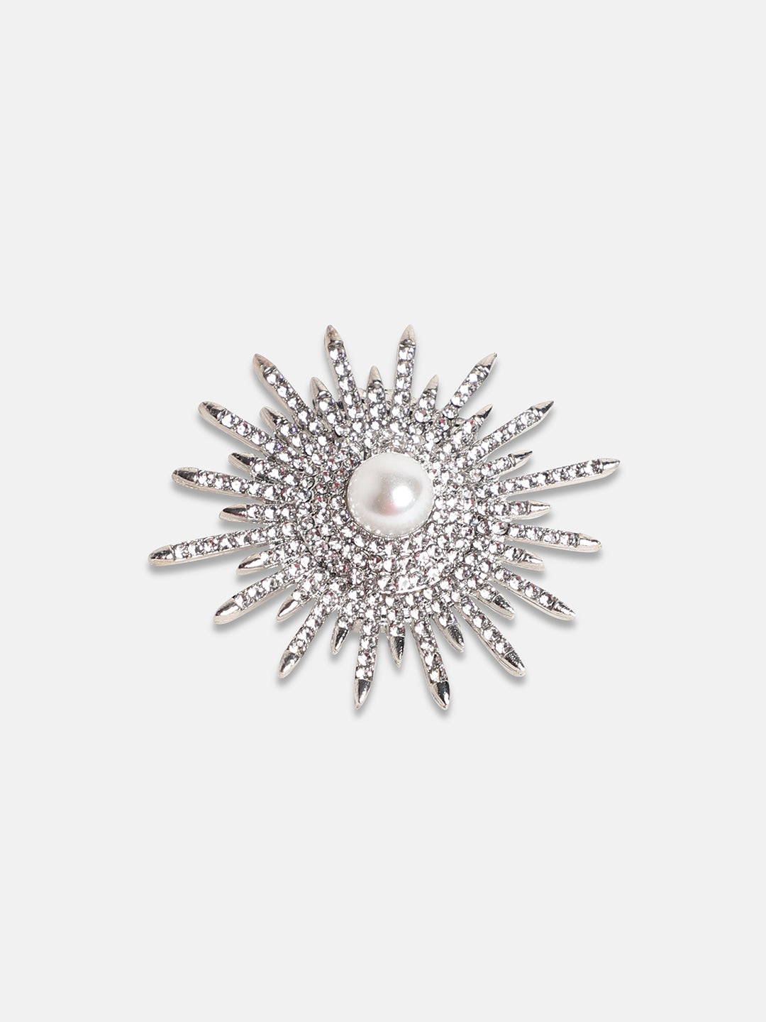 Chalice Silver Celestrial Statement BroochFor Casual Wear
