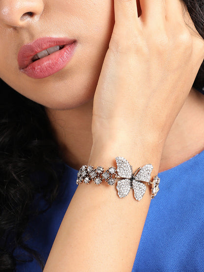 Set Of 2 Gold-Plated Link Bracelet