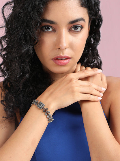 Set Of 2 Gold-Plated Link Bracelet
