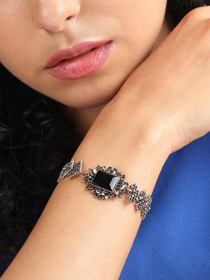 Set Of 2 Silver-Plated Link Bracelet