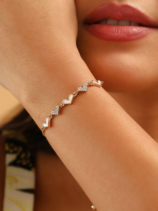 The Corazon Bolo Bracelet - Ivory White-SOHIBR6189