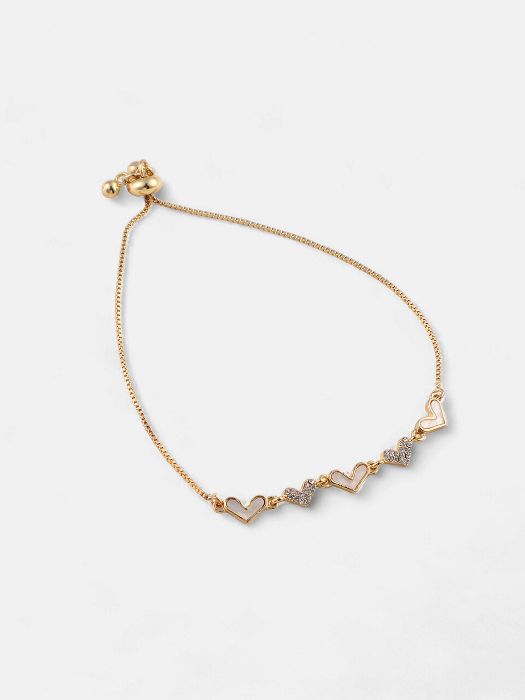 The Corazon Bolo Bracelet - Ivory White-SOHIBR6189