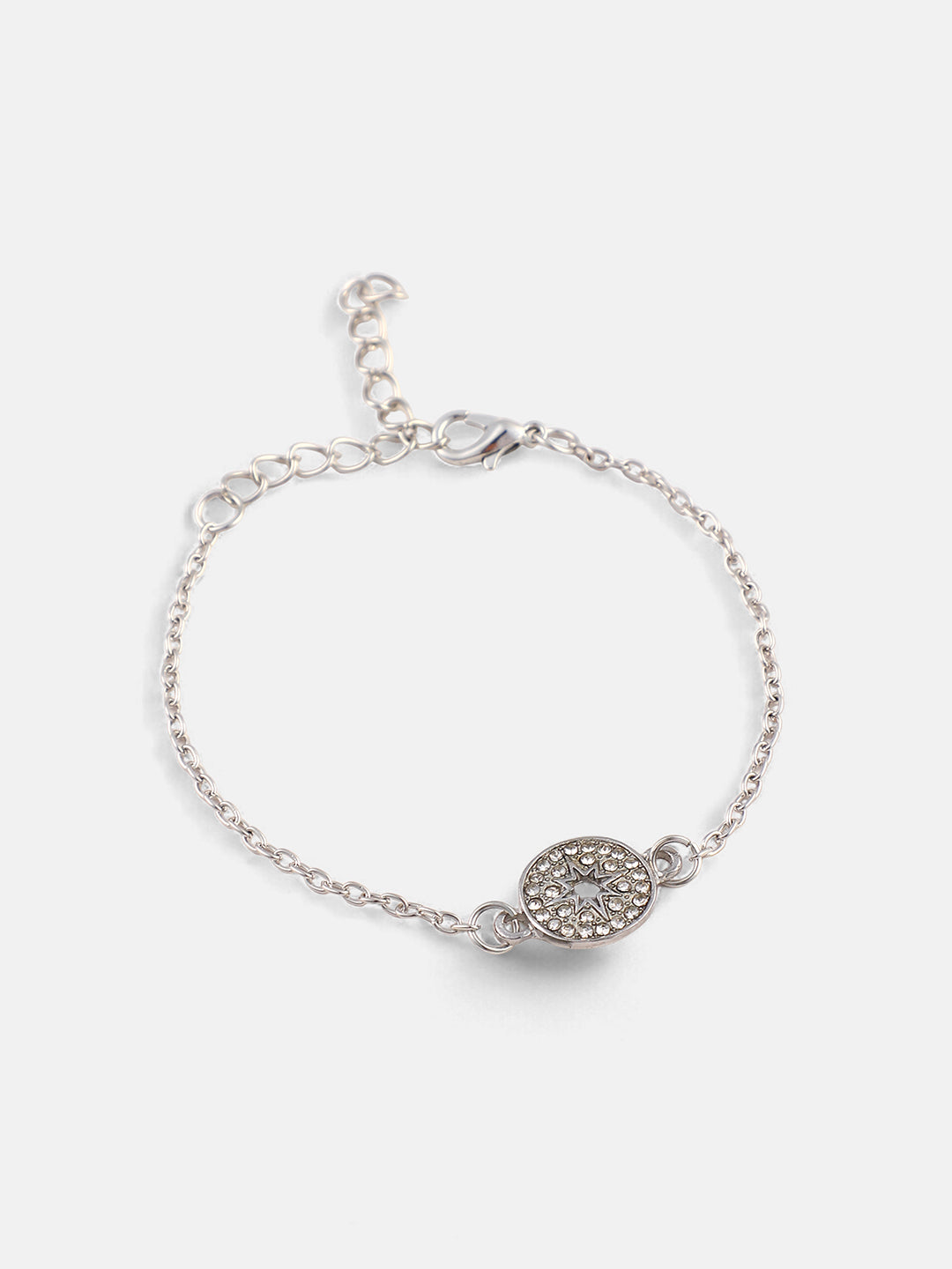 The Celestrial Arrow Multi-Layer Bracelet - Metallic Silver-SOHIBR6190