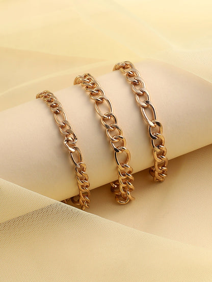 The Chainlink Multi-Layer Bracelet - California Gold-SOHIBR6193