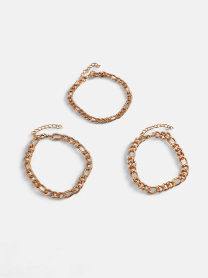 The Chainlink Multi-Layer Bracelet - California Gold-SOHIBR6193