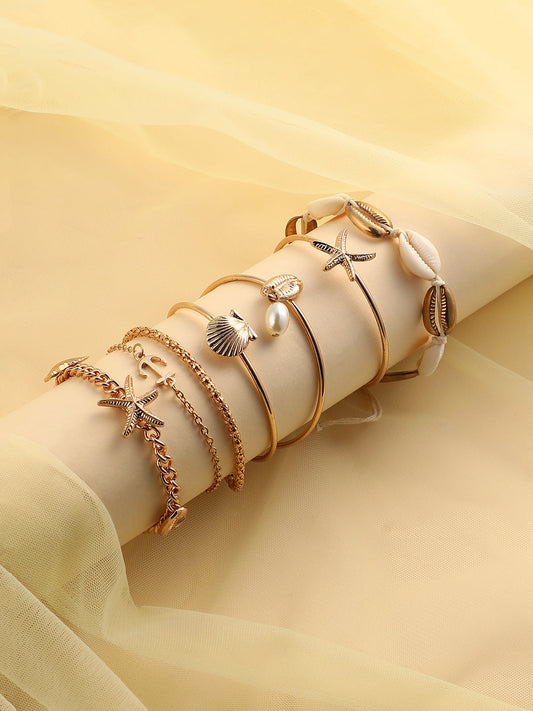 The Cabo Multi-Layer Bracelet - California Gold-SOHIBR6196