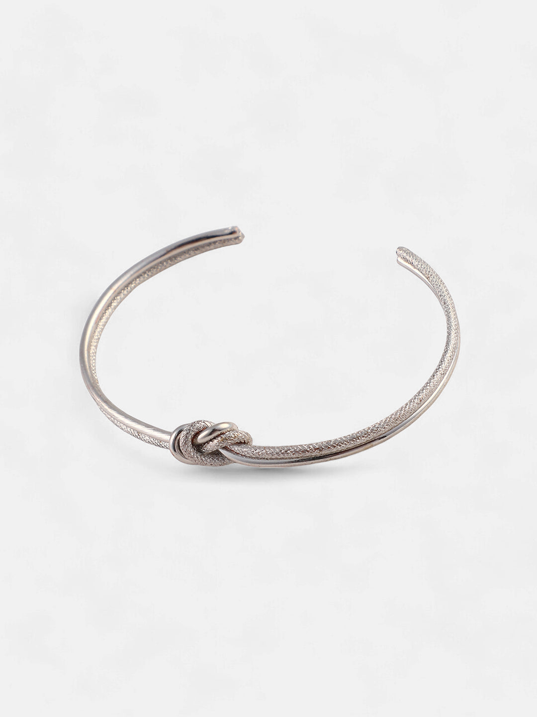 The Duello Multi-Layer Bracelet - Metallic Silver-SOHIBR6199