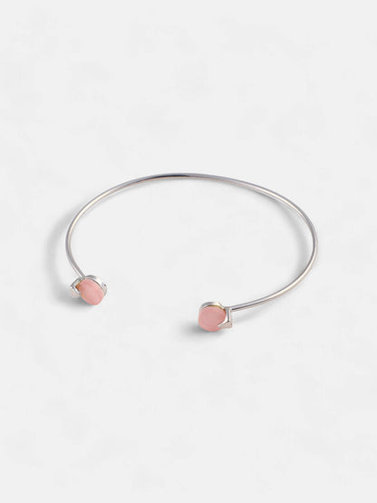 The Duello Multi-Layer Bracelet - Metallic Silver-SOHIBR6199