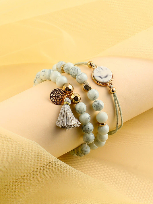 The Marmor Multi-Layer Bracelet - Cloud Grey-SOHIBR6201