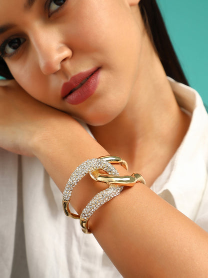 The Opposta Cuff Bracelet - California Gold-SOHIBR6236